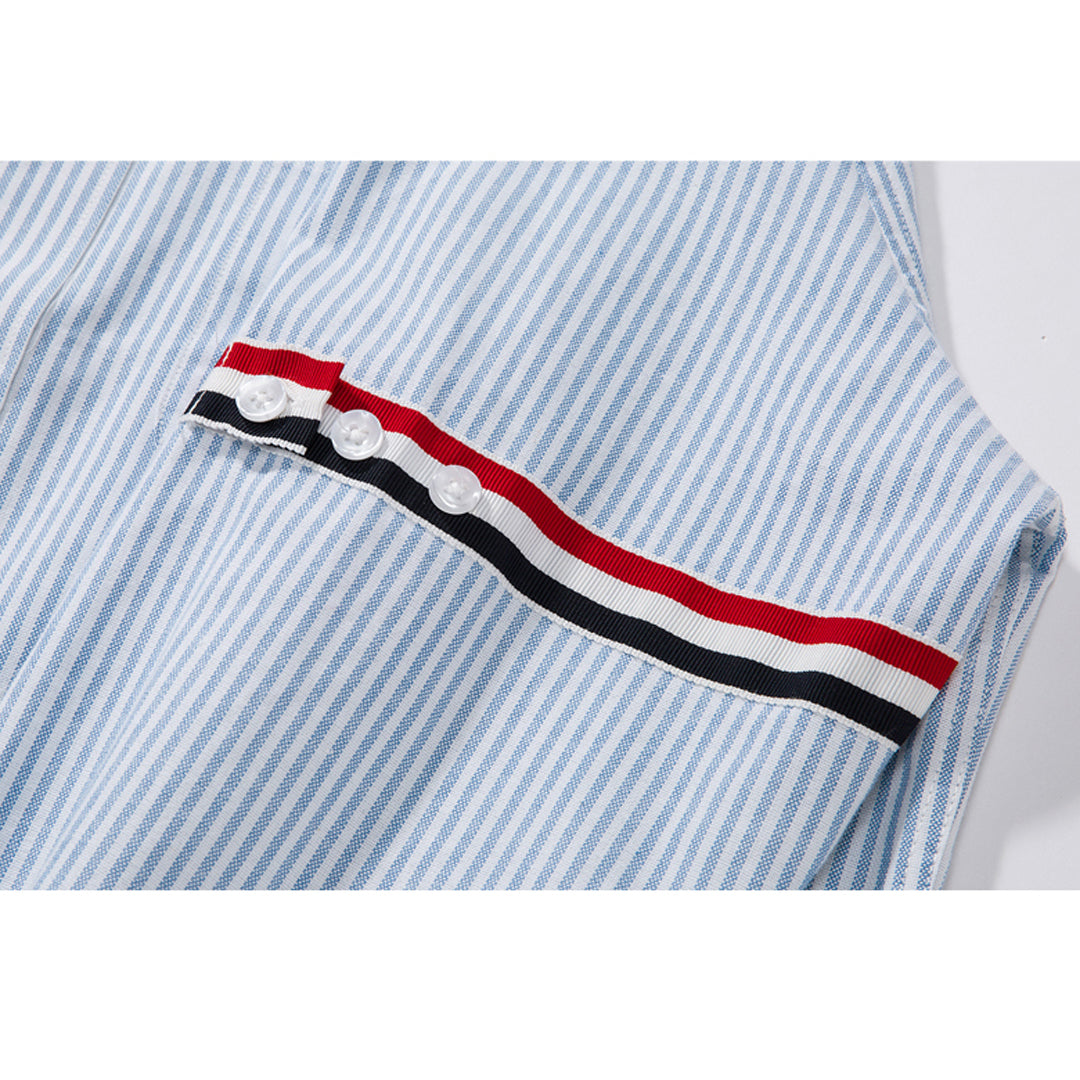 Thom Browne Spring Summer Men's Striped Cotton Shirt
