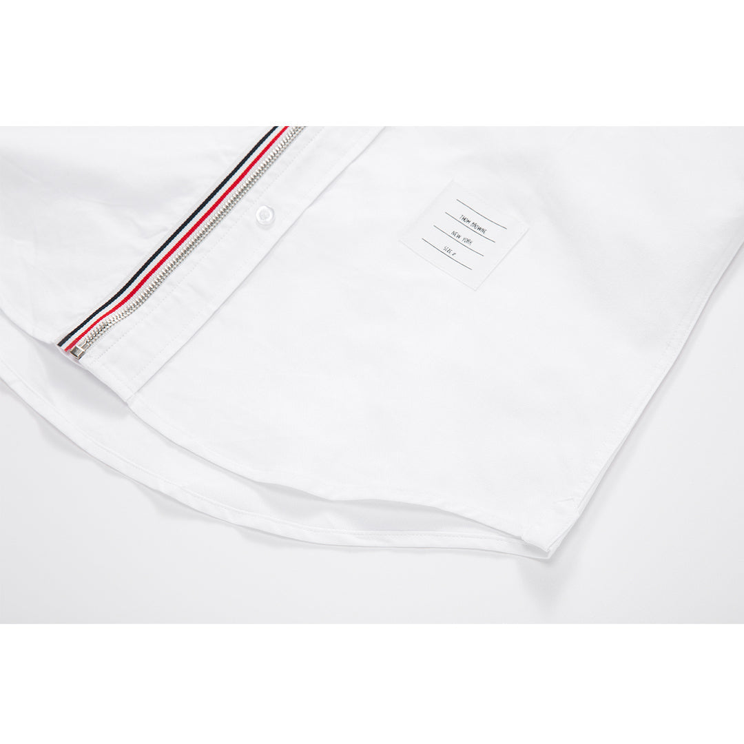 Thom Browne Men's Hooded Cotton Shirt