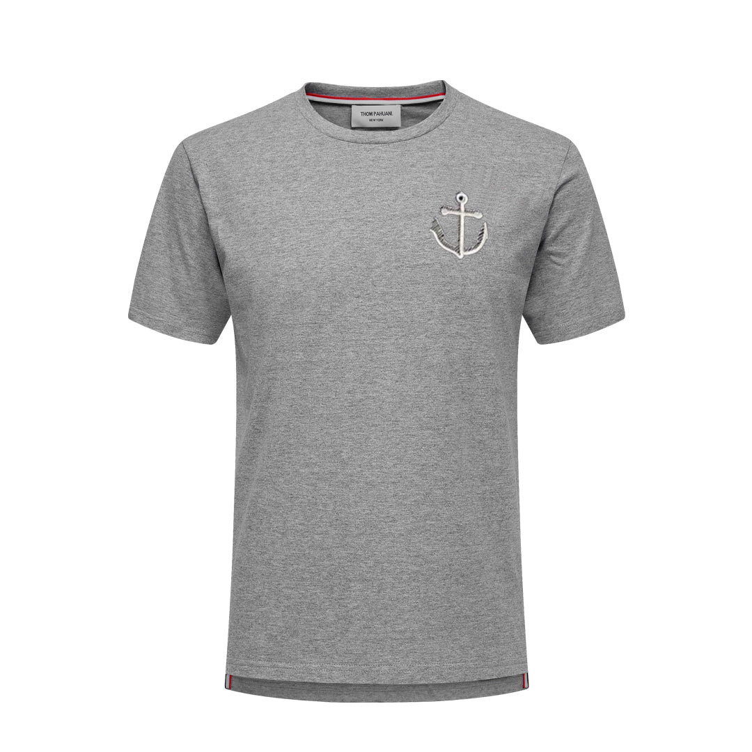 Thom Browne Anchor Embroidered Cotton T-Shirt
