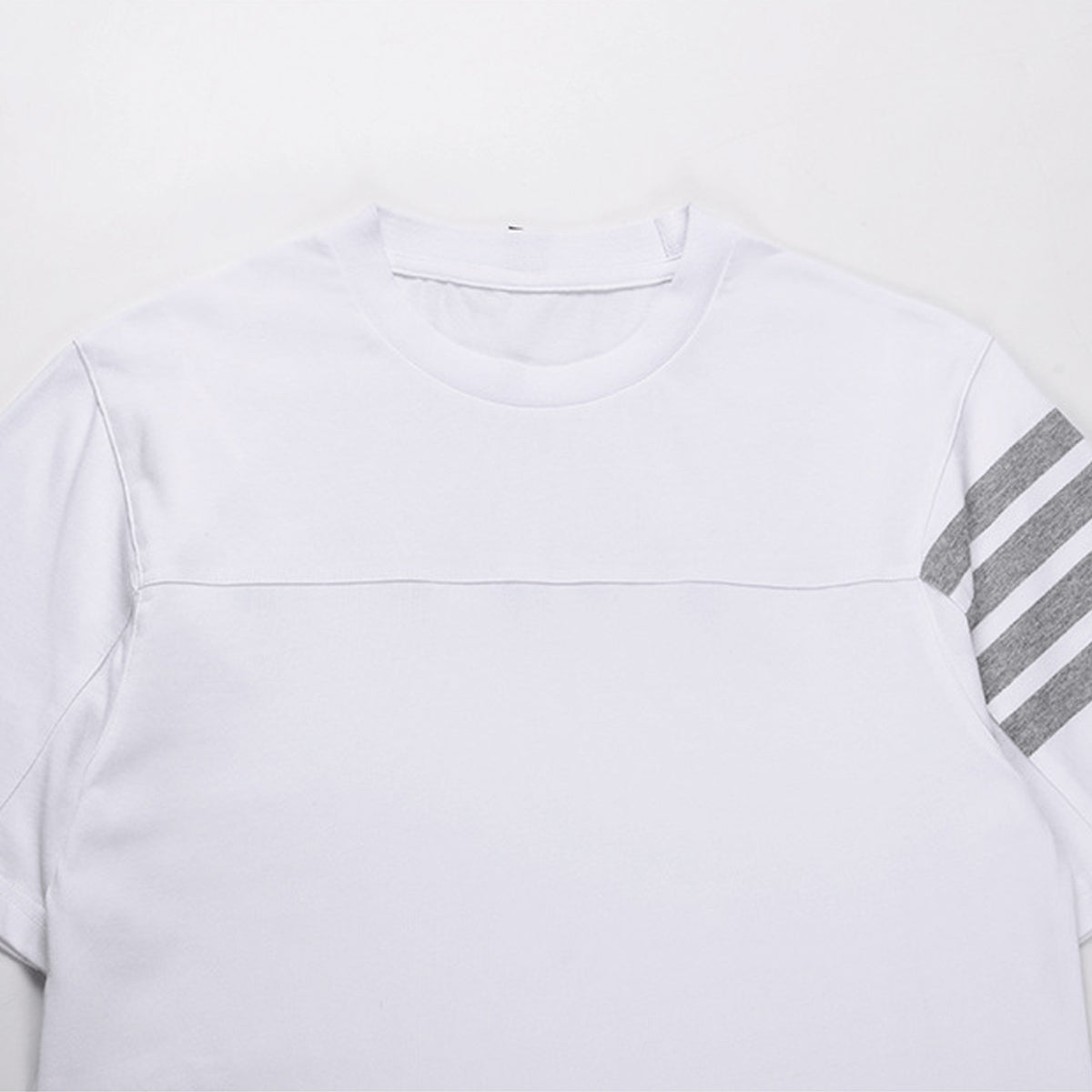 2026 SS Men's Four-Bar Stripe Cotton T-Shirt