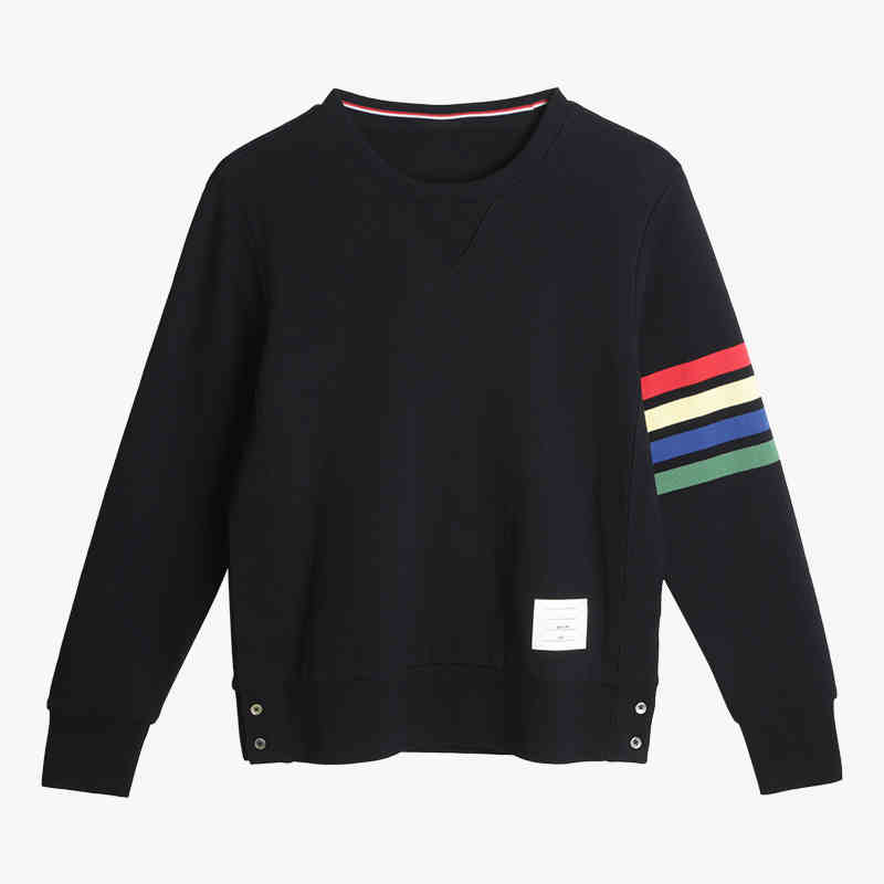 Thom Browne Rainbow Four-Stripe Hoodie