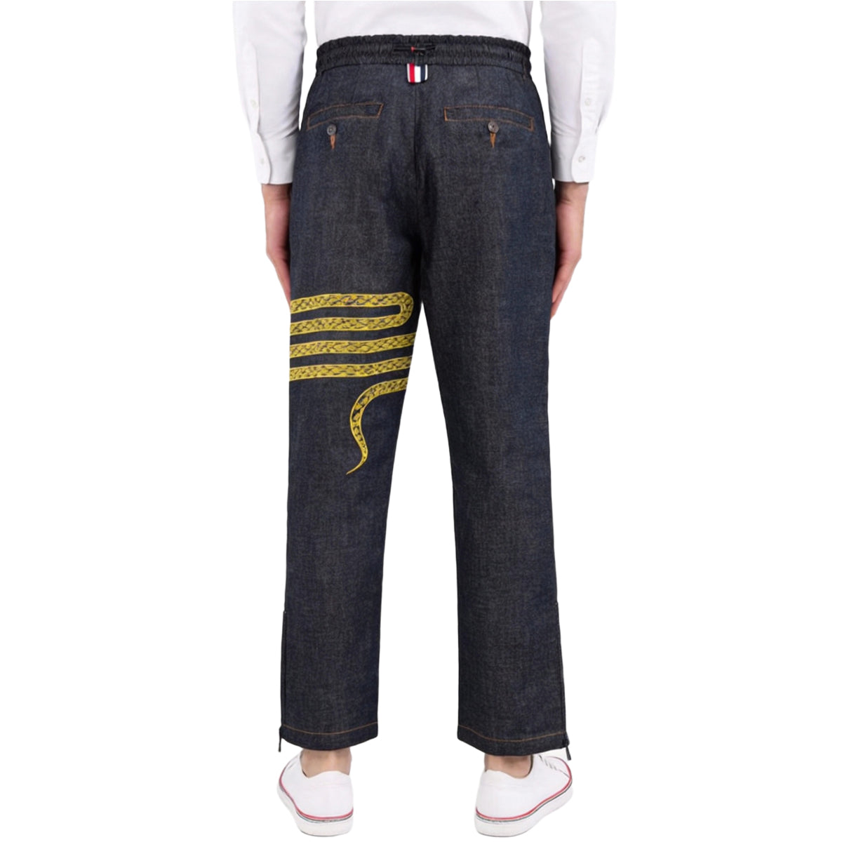 Thom Browne Snake Embroidered Jeans