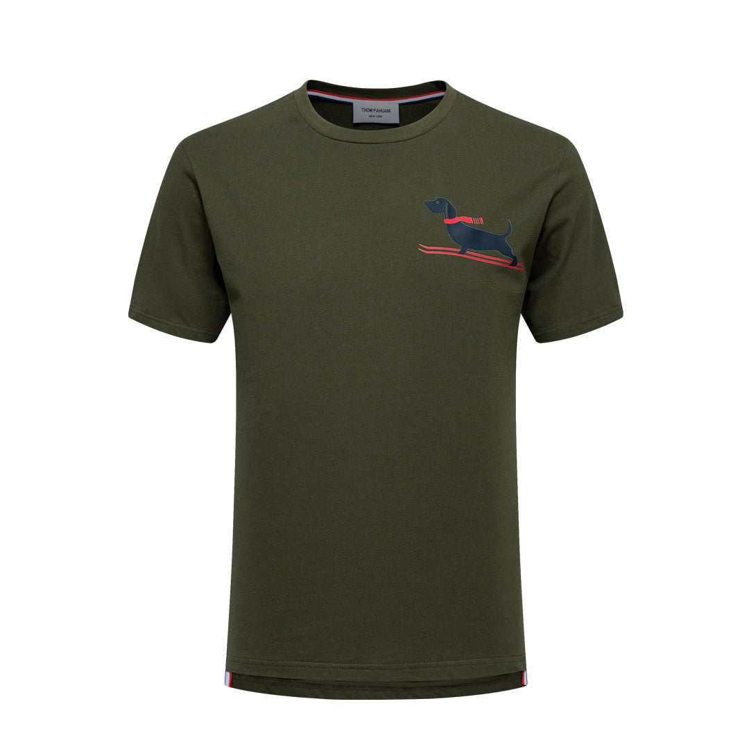 Thom Browne Ski Dog Cotton T-Shirt
