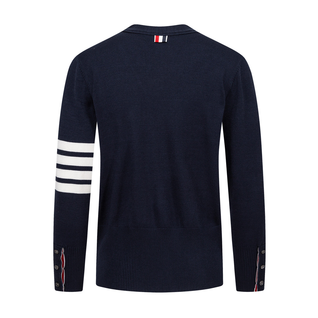 Thom Browne Chunky Knit Sweater Jacket