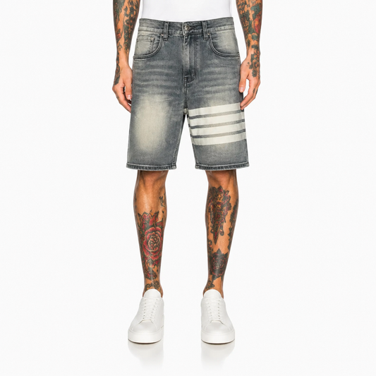 Thom BrowneEmbroidered Cotton Jenas