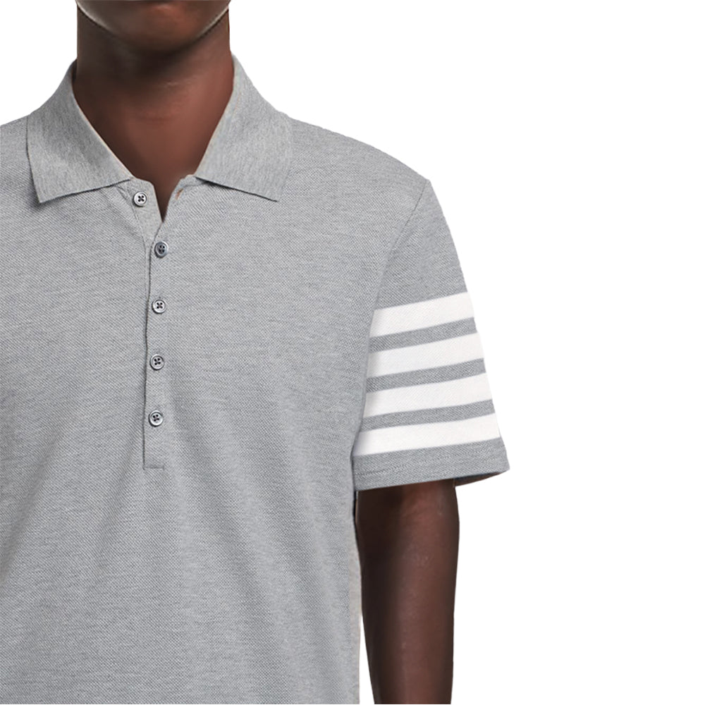 4-Bar Signature Cotton Polo Shirt