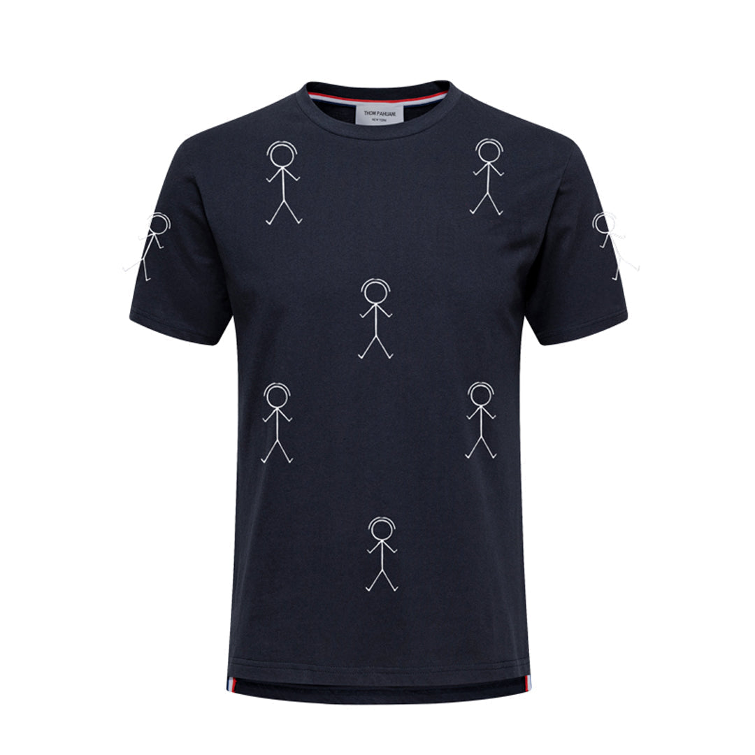 Thom Browne Puppy Print Cotton T-Shirt