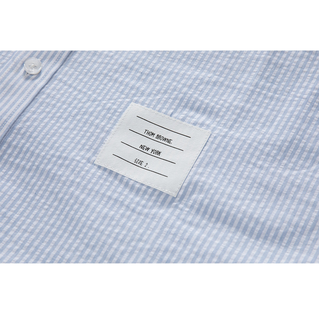 Thom Browne  Spring Summer Men's Short Sleeve Cotton Shirt