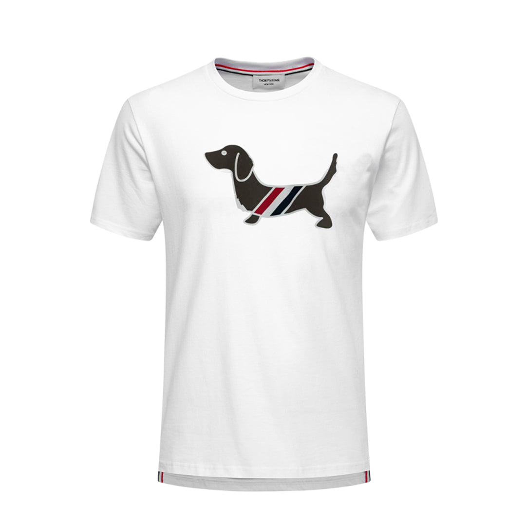 Puppy Embroidered Cotton T-Shirt