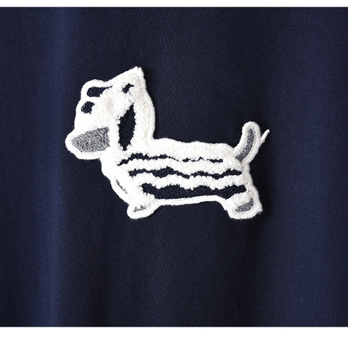 Puppy Embroidered Cotton T-Shirt