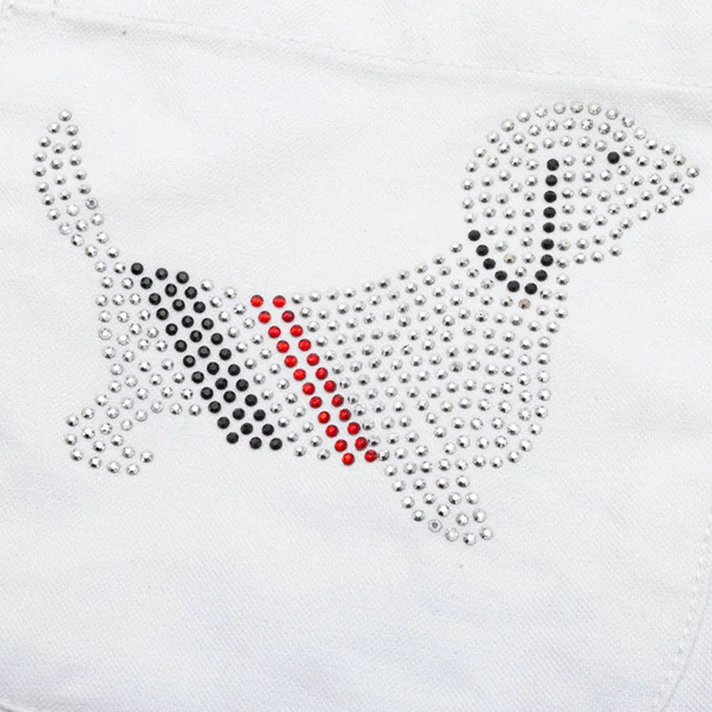 Thom Browne 2026 Puppy Embroidery Long Sleeve Shirt