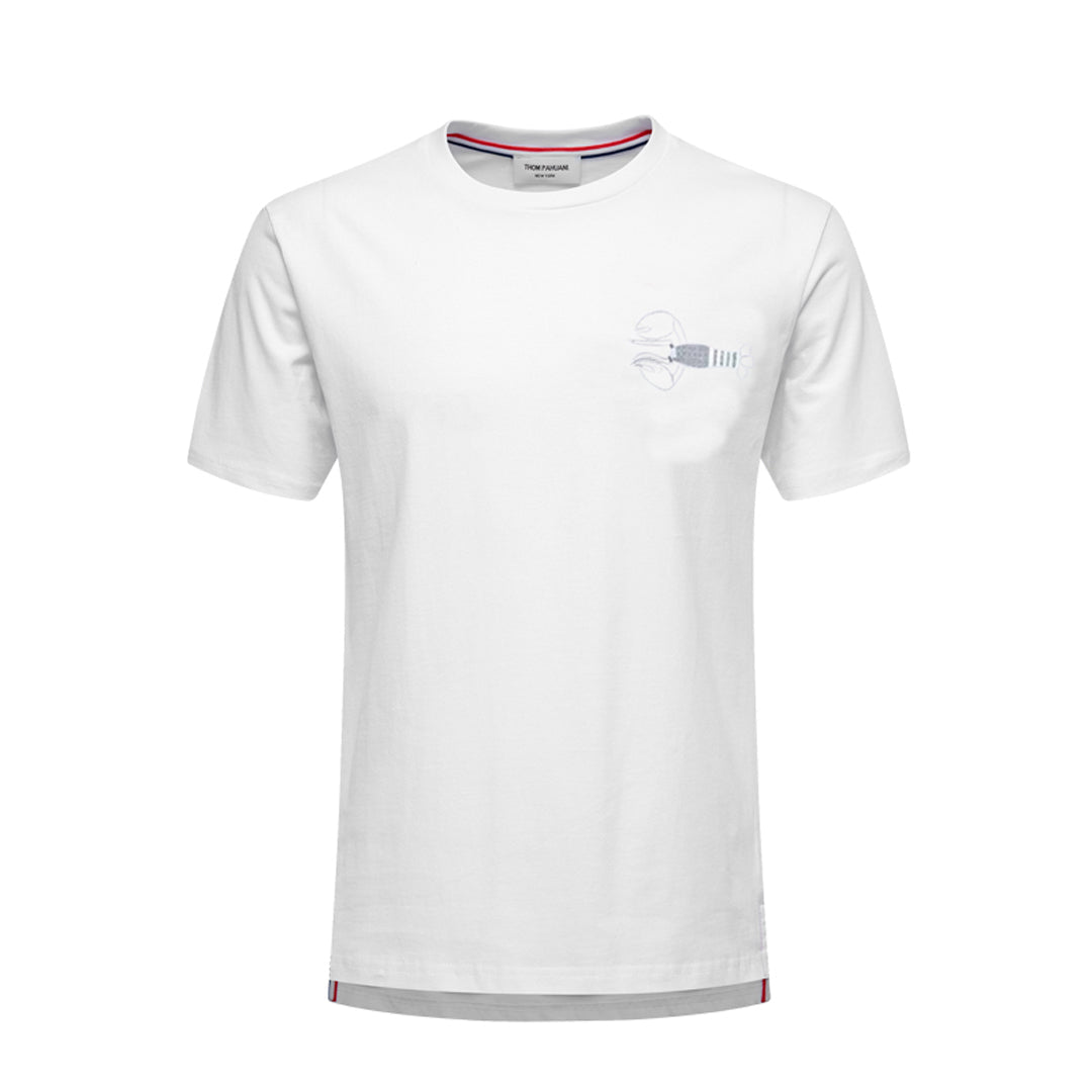Thom Browne Graphic Print Cotton T-Shirt