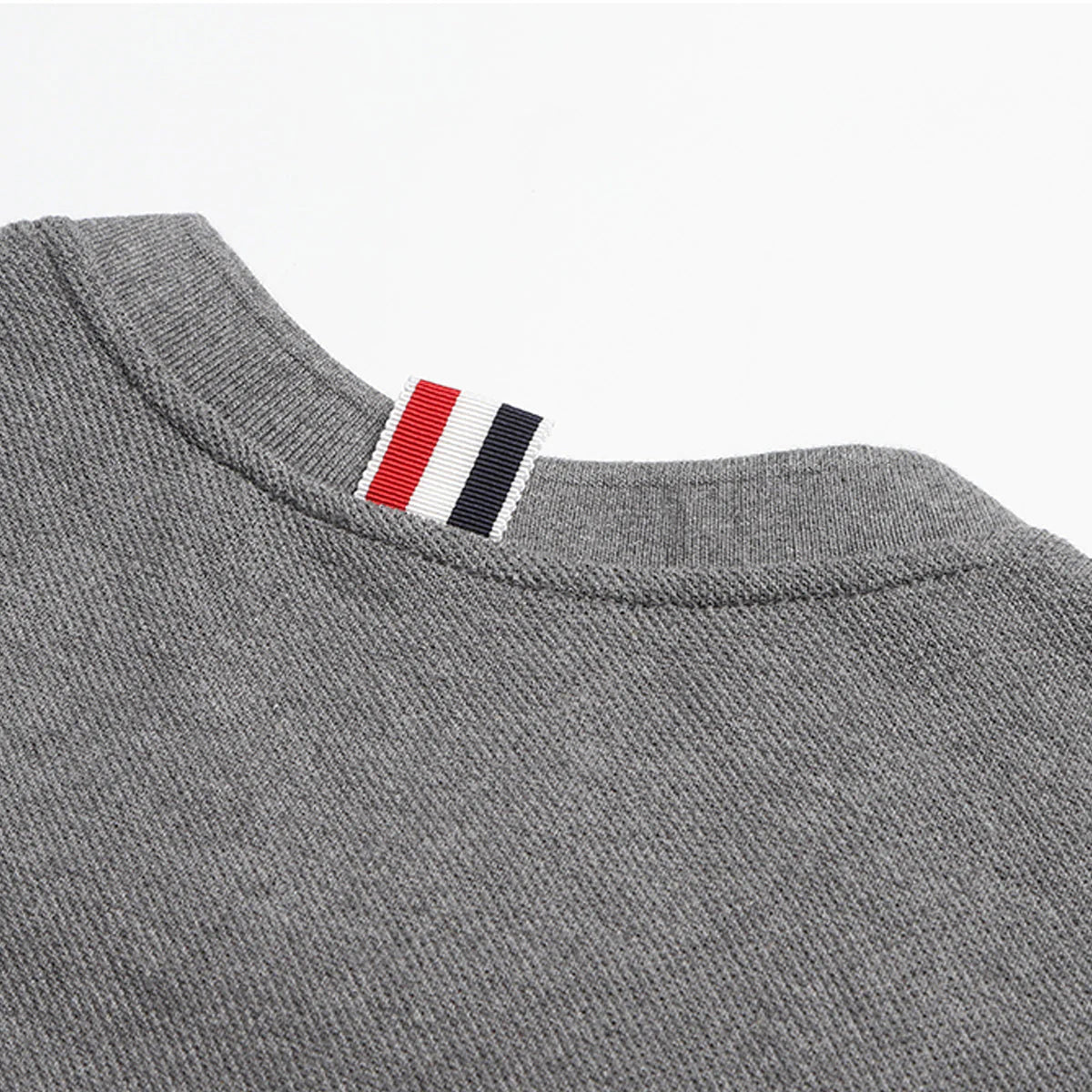 Thom Browne 4-Bar Solid Color T-Shirt