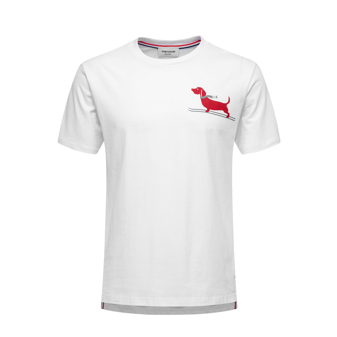 Thom Browne Ski Dog Cotton T-Shirt