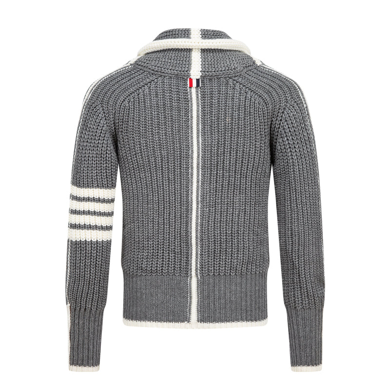 Thom Browne 2026SS Couple Thick Cardigan - Premium Cotton Knitwear
