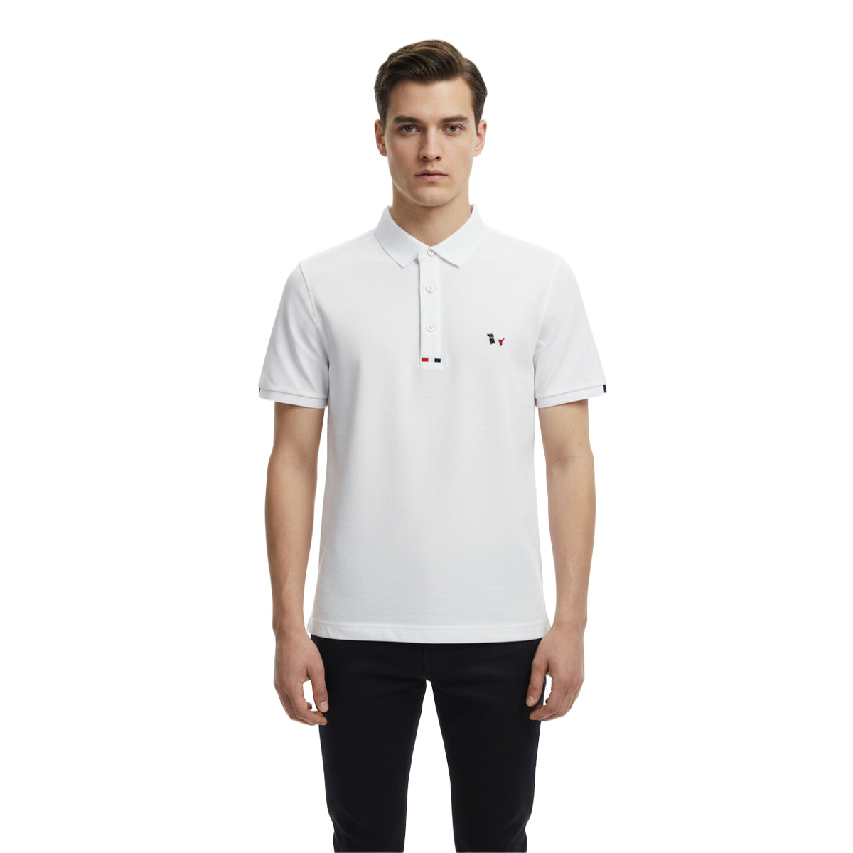 Thom Browne Unisex Cotton Polo T-Shirt