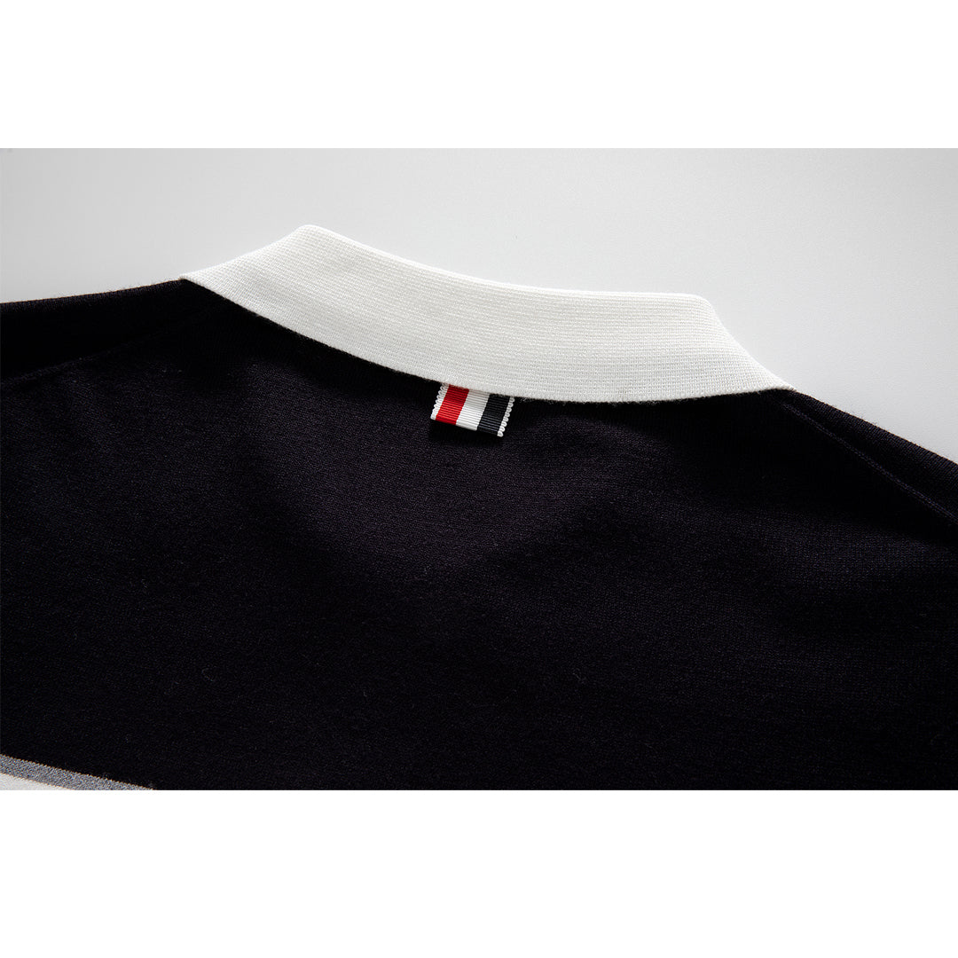 Thom Browne Men's Wool Polo Shirt