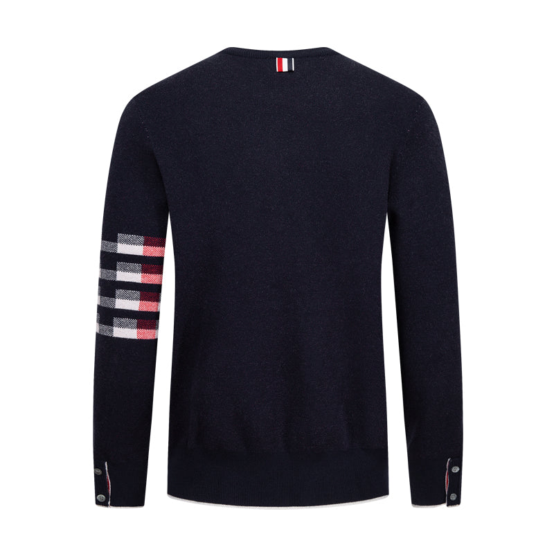 Thom Browne Puppy Embroidered Cotton Cardigan Sweater