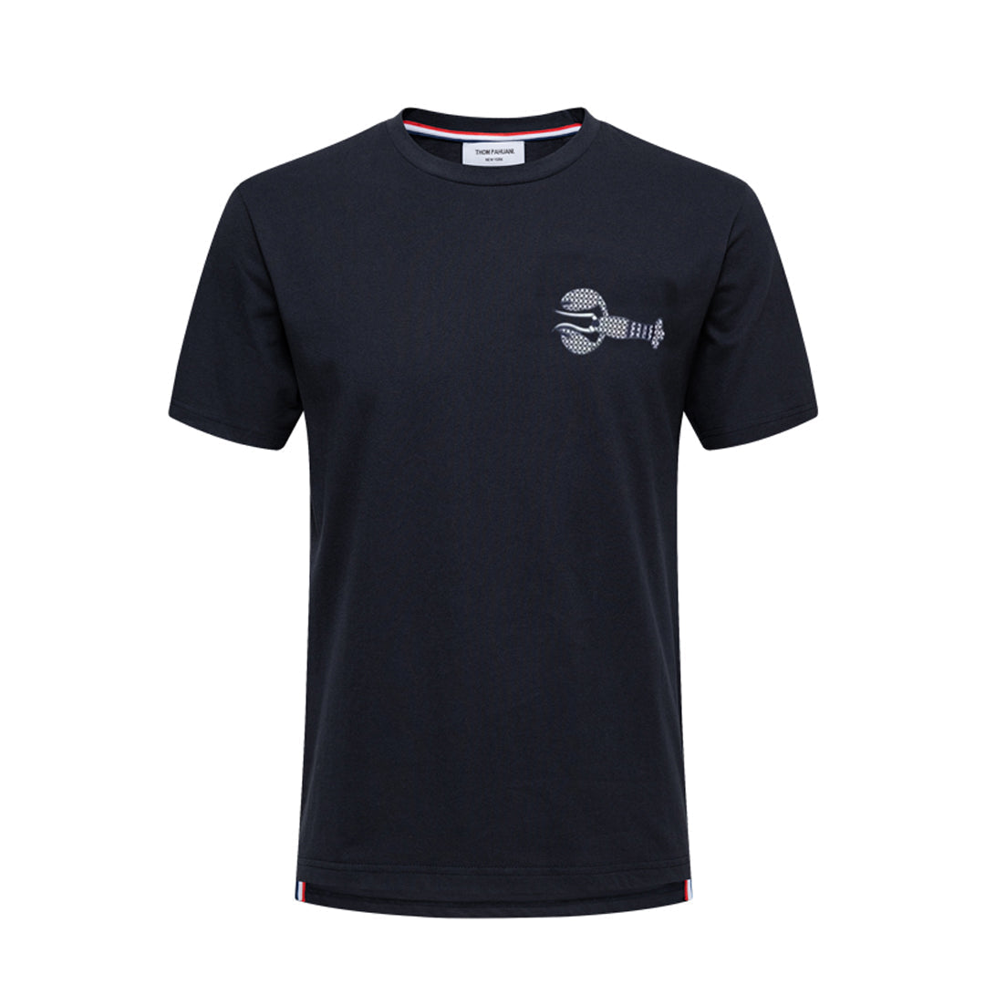 Thom Browne Graphic Print Cotton T-Shirt
