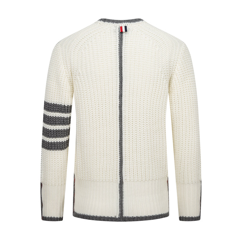Thom Browne Classic Couples Cotton Knit Cardigan