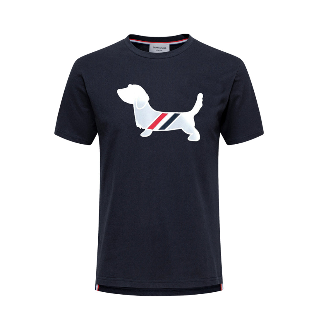 Puppy Embroidered Cotton T-Shirt