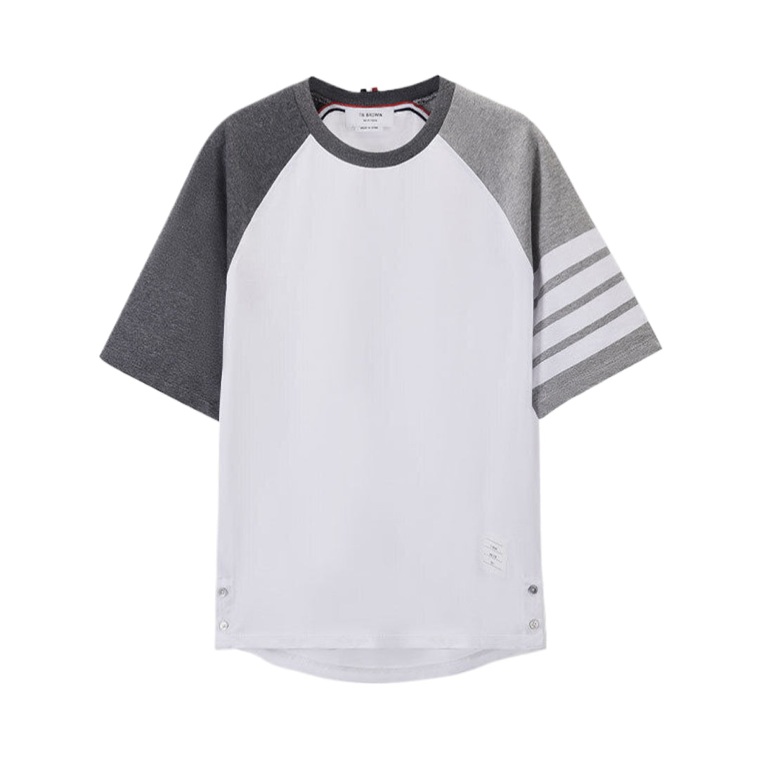 Thom Browne Men's Colorblock Patchwork T-Shirt