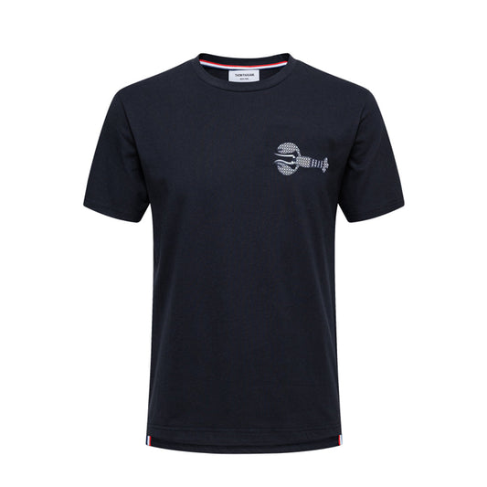 Thom Browne Graphic Print Cotton T-Shirt
