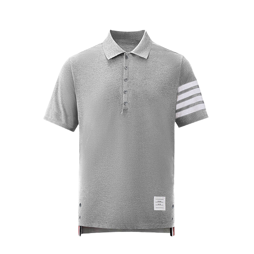 4-Bar Signature Cotton Polo Shirt