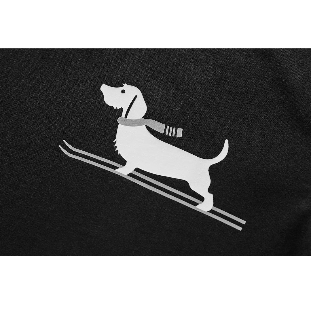 Thom Browne Ski Dog Cotton T-Shirt
