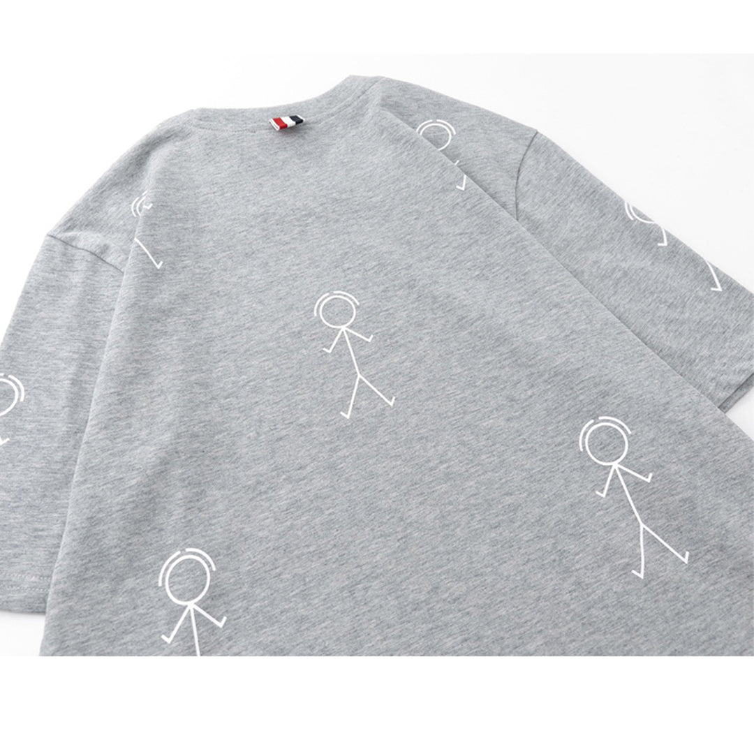 Thom Browne Puppy Print Cotton T-Shirt