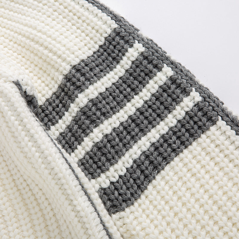 Thom Browne Classic Couples Cotton Knit Cardigan