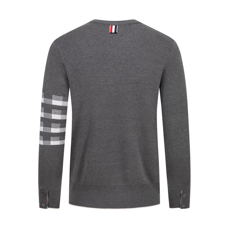 Thom Browne Puppy Embroidered Cotton Cardigan Sweater