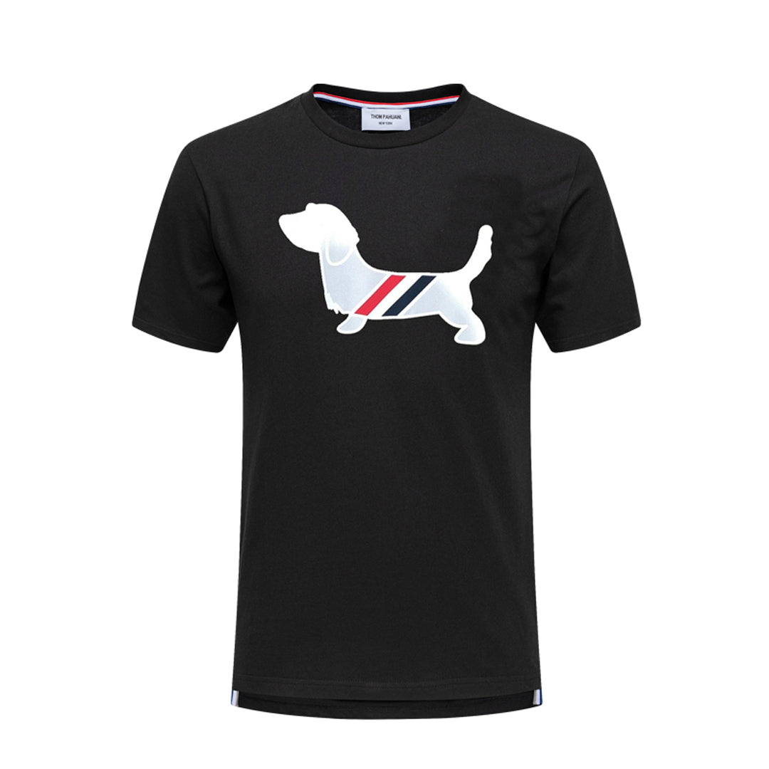 Puppy Embroidered Cotton T-Shirt