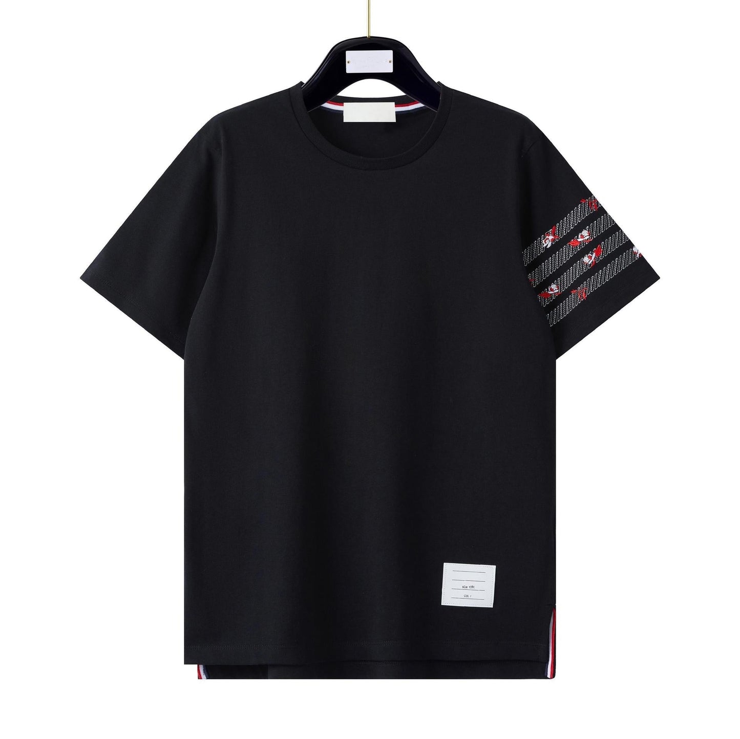 Classic 4-Bar Cotton T-Shirt