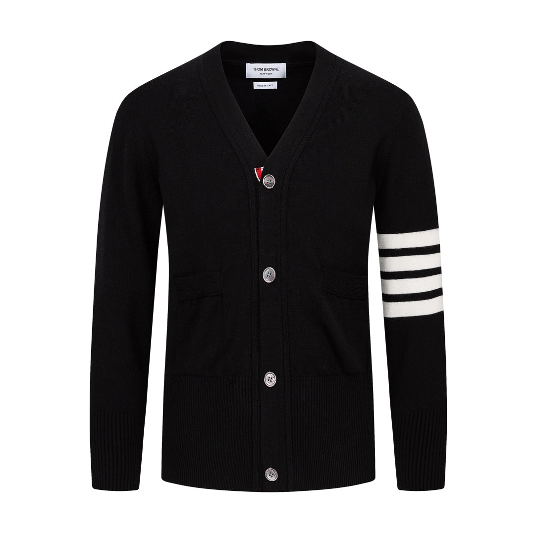 Thom Browne Chunky Knit Sweater Jacket