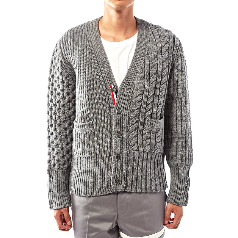 Thom Browne 2026SS Men's Wool Sweater - Classic Cotton Cardigan