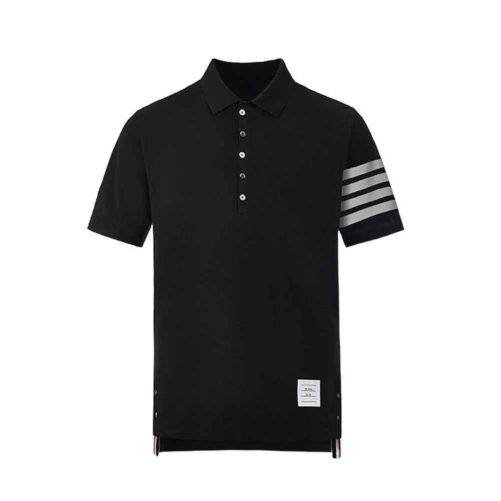 4-Bar Signature Cotton Polo Shirt