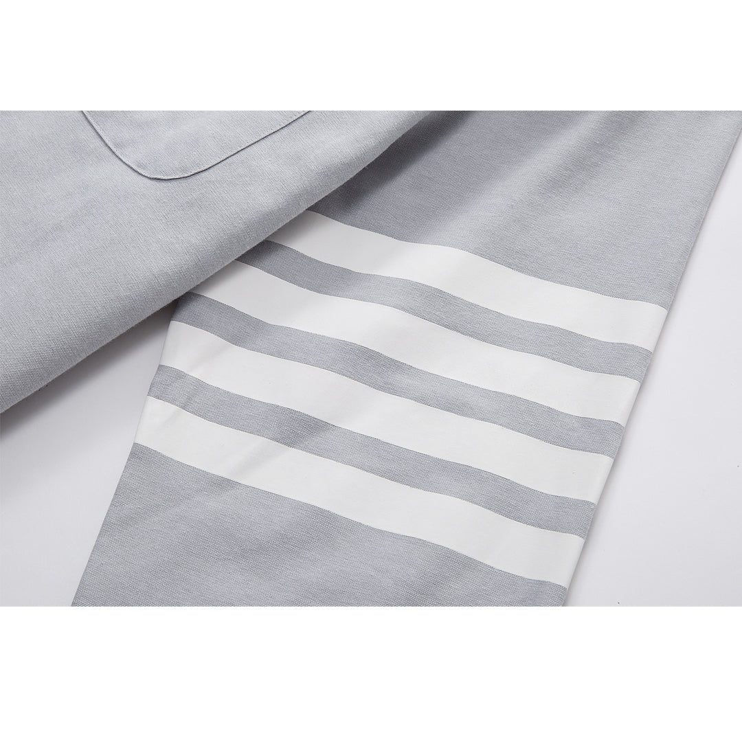 Thom Browne Spring Summer Men's Solid Cotton Shirt
