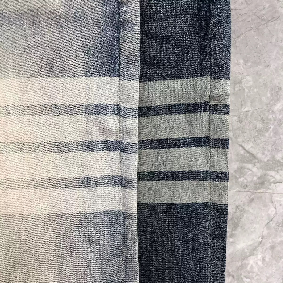 Thom BrowneEmbroidered Cotton Jenas