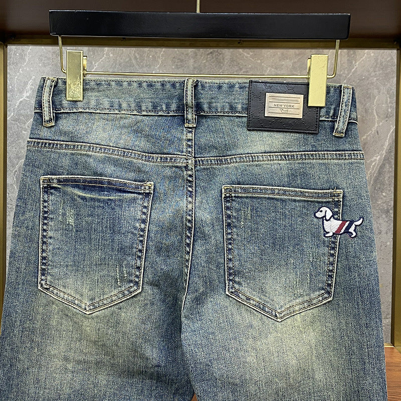 Thom Browne 2026SS Men's Slim Fit Jeans - Premium Denim