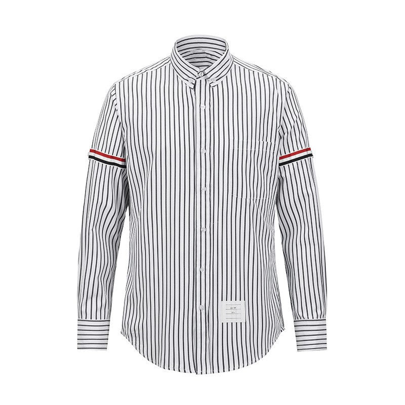 Thom Browne Spring Summer Men's Black Striped Shirt