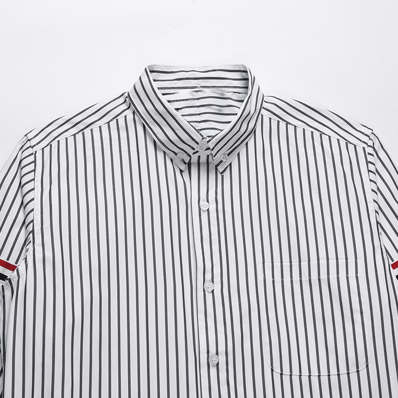 Thom Browne Spring Summer Men's Black Striped Shirt
