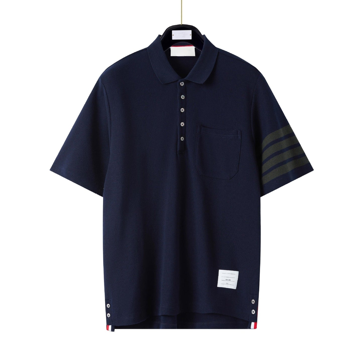 Thom Browne Men's Signature Tricolor Stripe T-Shirt