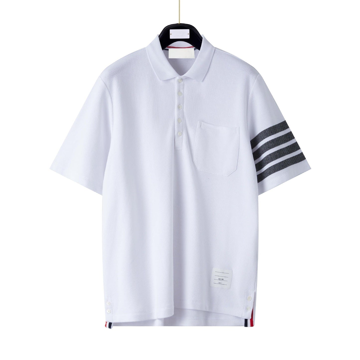 Thom Browne Men's Signature Tricolor Stripe T-Shirt