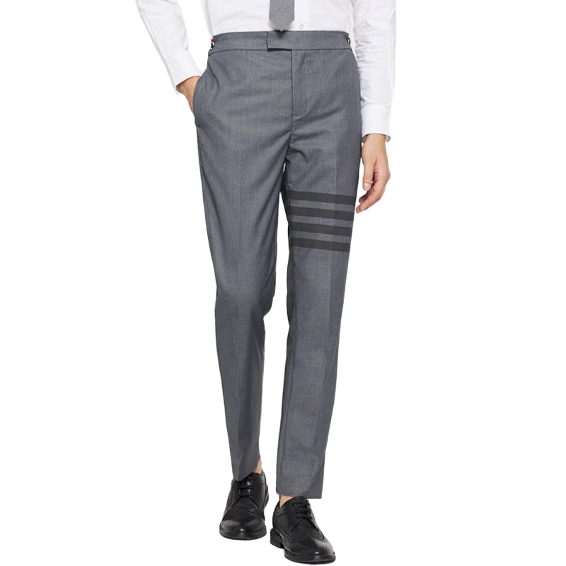 Thom Browne Classic Four-Bar Tailored Suit Trousers