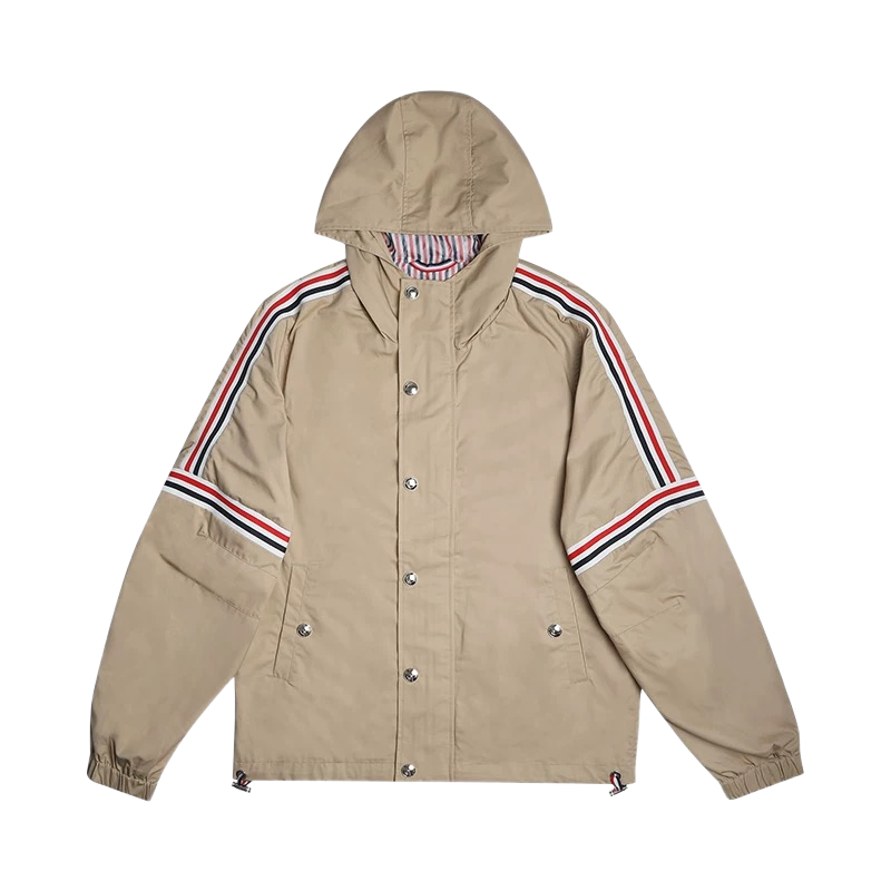 Thom Browne Men's windproof hooded work jacket