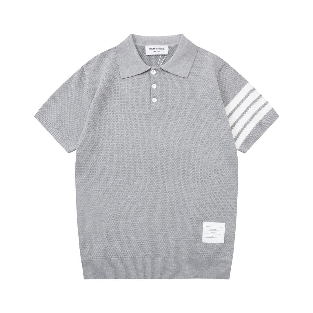 Classic Four-Bar Stripe Polo Tee