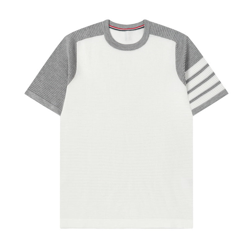 Thom Browne Unisex Water Ripple Cotton T-Shirt