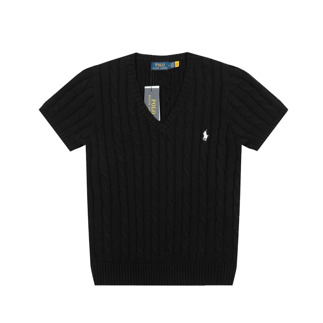 Ralph Lauren Women's V-neck Knit T-shirt