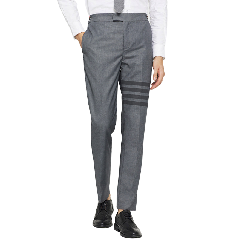 Thom Browne Classic Four-Bar Tailored Suit Trousers